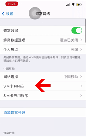 龙海苹果14维修网分享如何给iPhone14的SIM卡设置密码 