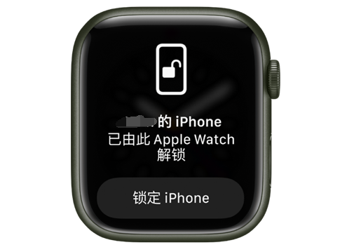 龙海苹果手机维修分享用 AppleWatch 解锁配备面容 ID 的 iPhone方法 