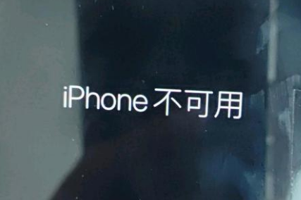 龙海苹果服务网点分享锁屏界面显示“iPhone 不可用”如何解决 